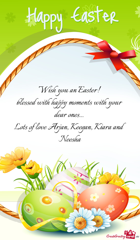 Wish you an Easter