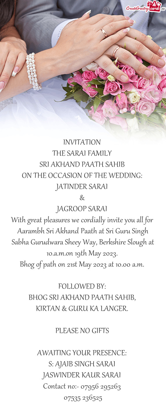 With great pleasures we cordially invite you all for