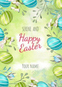 Green Easter Cards