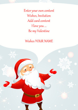 Card with Santa Claus