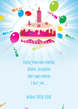 Card with Cake