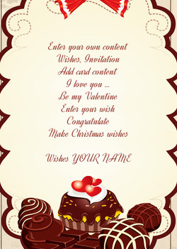 Card with Sweets