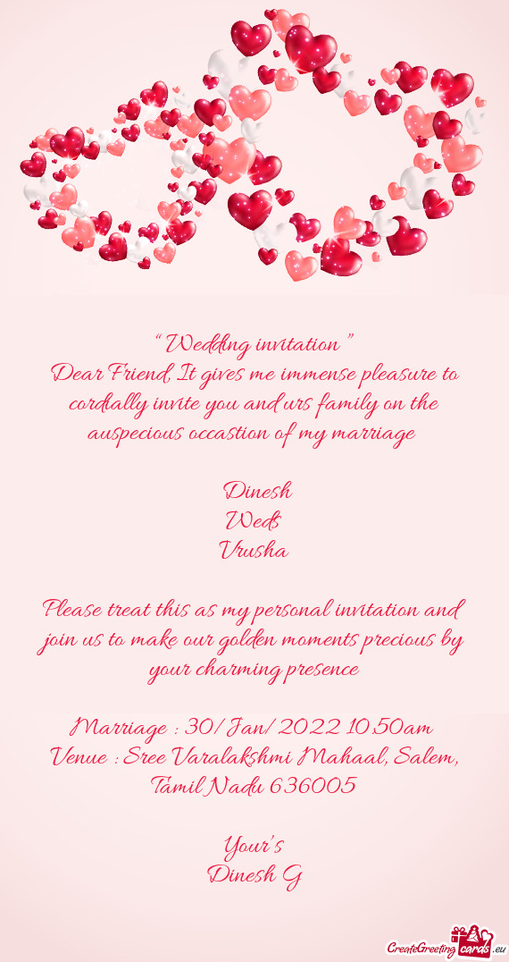 ?? Wedding invitation ”