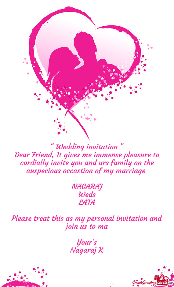?? Wedding invitation ”
