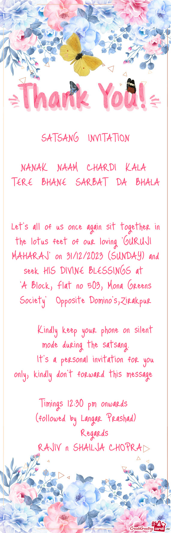 023 (SUNDAY) and seek HIS DIVINE BLESSINGS at