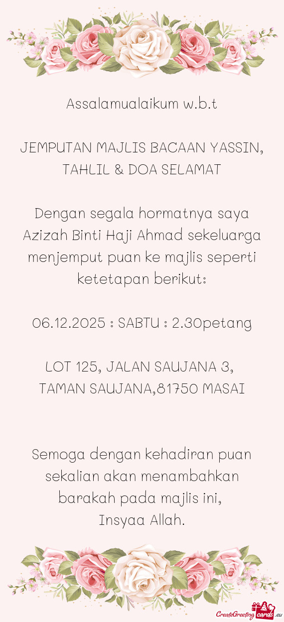 06.12.2025 : SABTU : 2.30petang