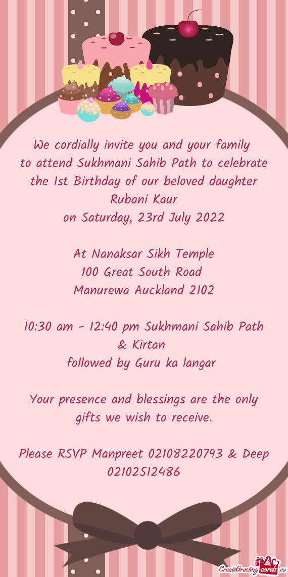 10:30 am - 12:40 pm Sukhmani Sahib Path & Kirtan
