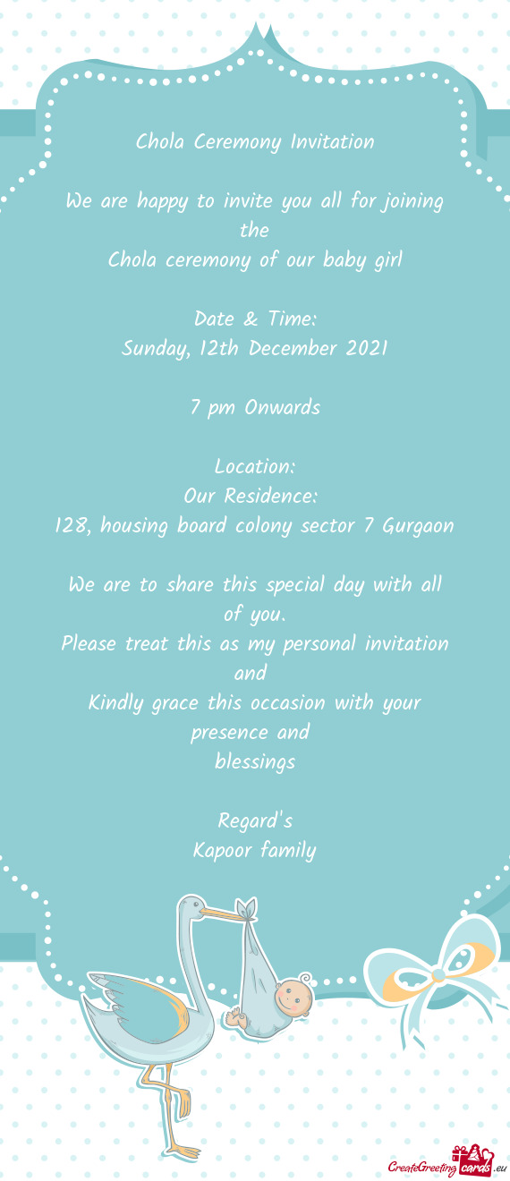 128, housing board colony sector 7 Gurgaon