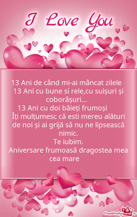 13 Ani de când mi-ai mâncat zilele😅