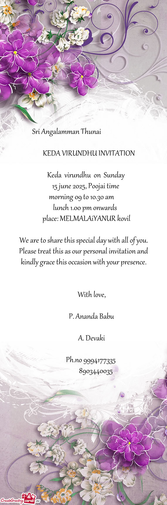 15 june 2025, Poojai time