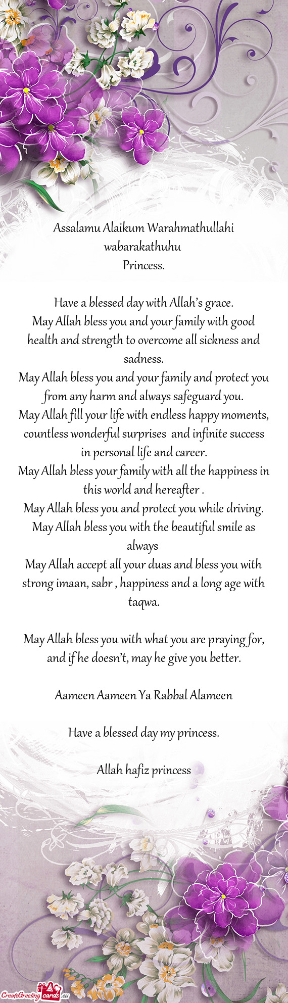 May Allah bless you and your family and protect you from any harm ...
