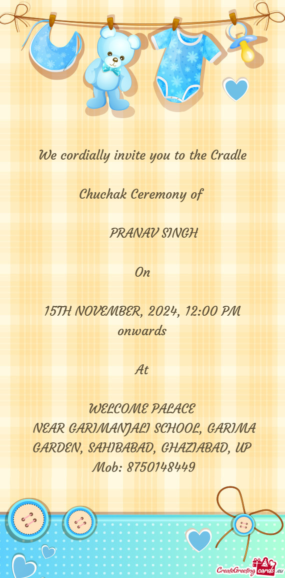 15TH NOVEMBER, 2024, 12:00 PM onwards