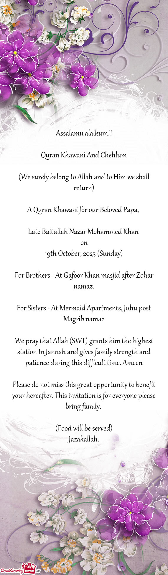 19th October, 2025 (Sunday)