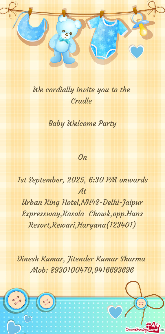 1st September, 2025, 6:30 PM onwards