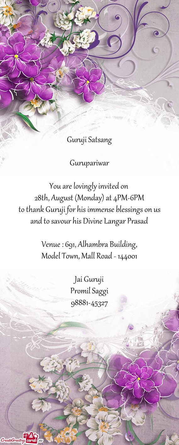 28th, August (Monday) at 4PM-6PM