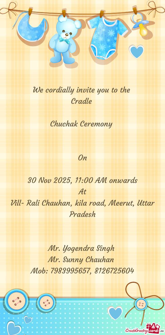 30 Nov 2025, 11:00 AM onwards