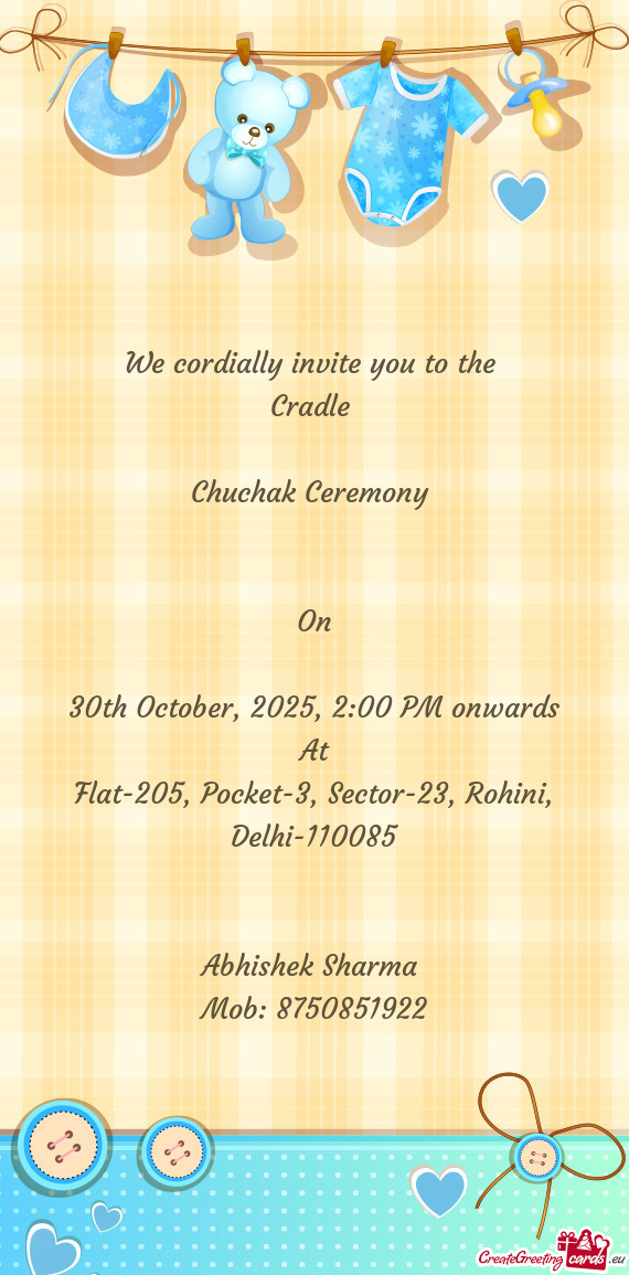 30th October, 2025, 2:00 PM onwards