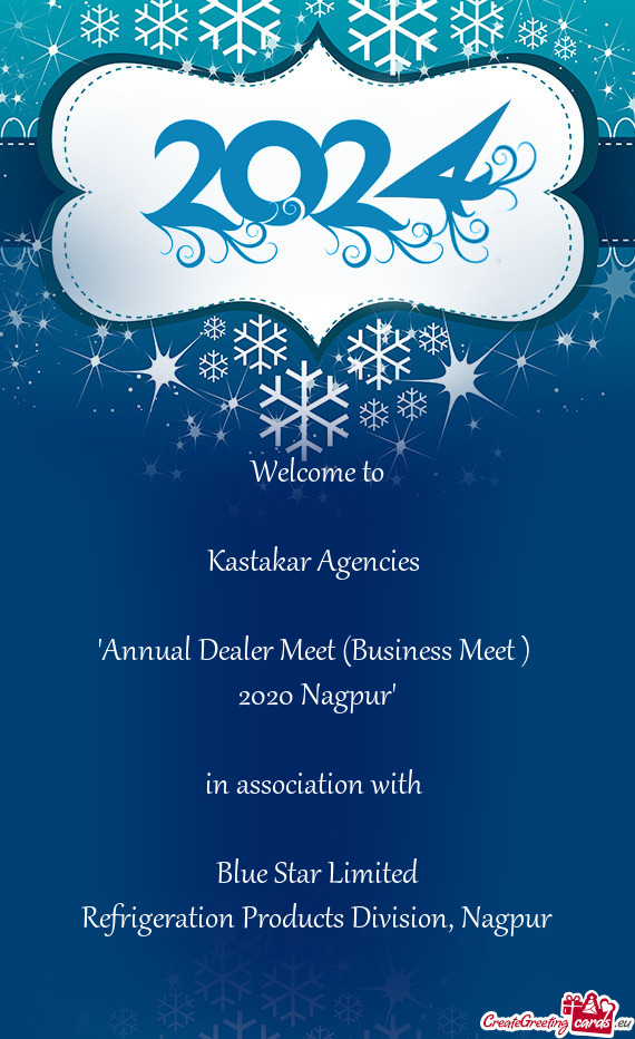 Annual Dealer Meet Business Meet Free Cards