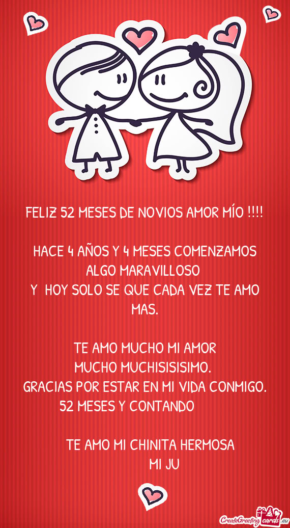 52 MESES Y CONTANDO❤️❤️❤️❤️❤️