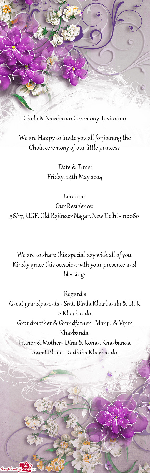 56/17, UGF, Old Rajinder Nagar, New Delhi - 110060