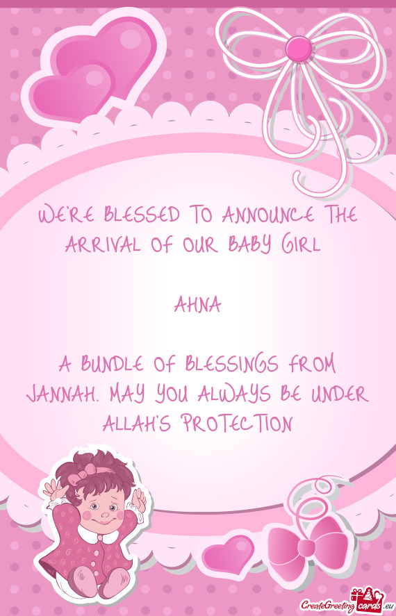 A BUNDLE OF BLESSINGS FROM JANNAH. MAY YOU ALWAYS BE UNDER ALLAH