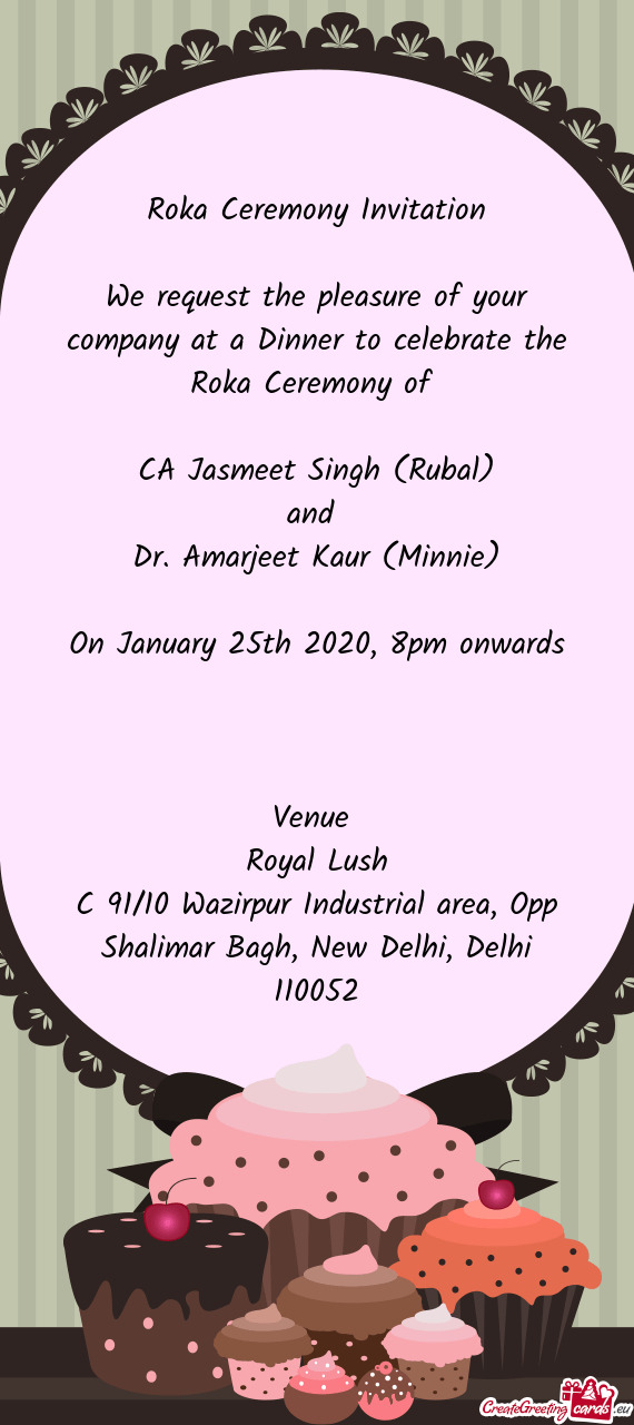 A Ceremony of   CA Jasmeet Singh (Rubal) and  Dr