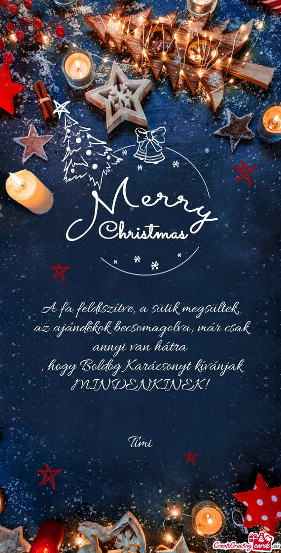 A fa feldíszítve, a sütik megsültek