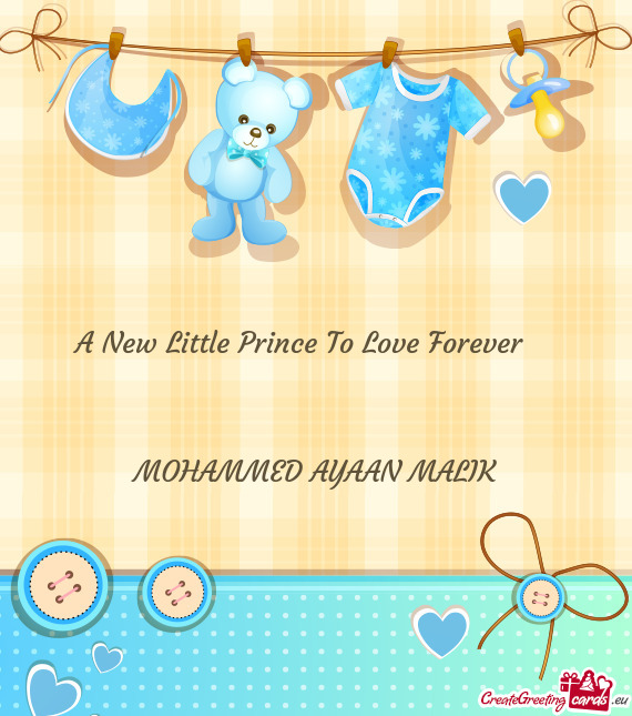 A New Little Prince To Love Forever ♡