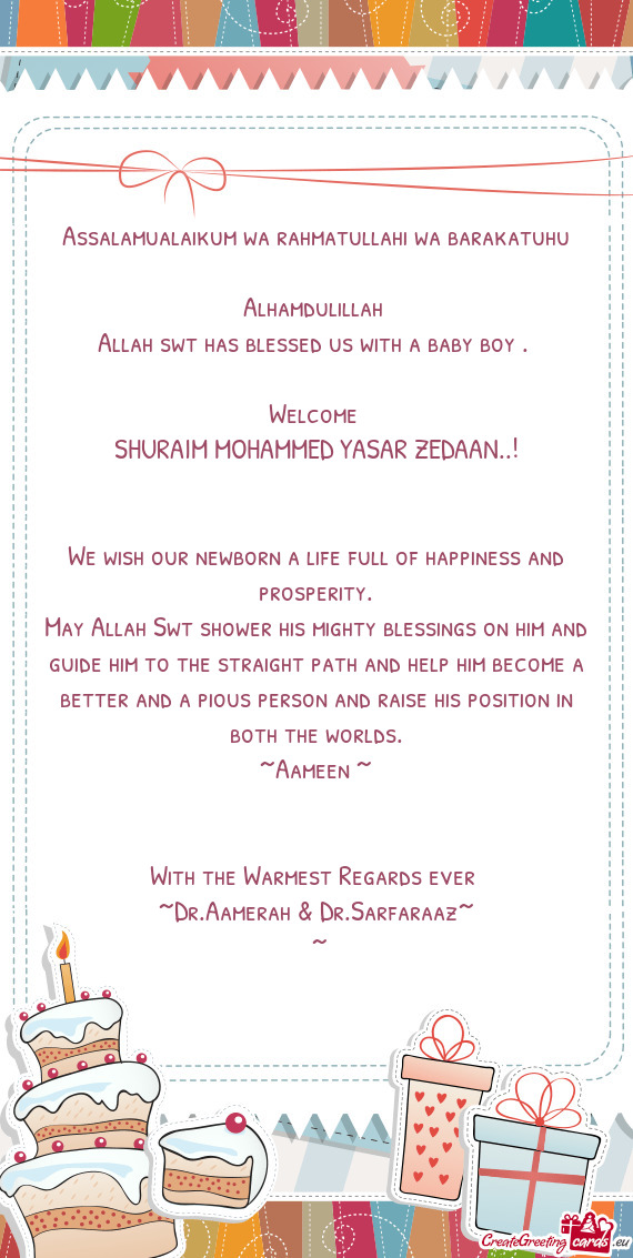~Aameen ~
 
 
 With the Warmest Regards ever 
 ~Dr