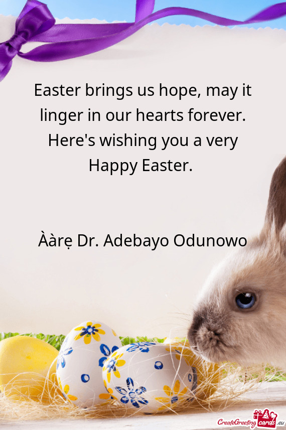 Ààrẹ Dr. Adebayo Odunowo
