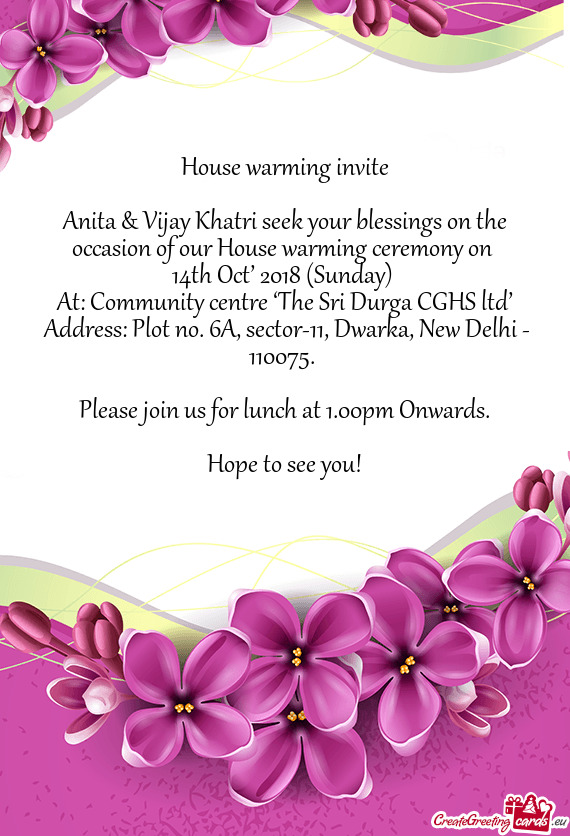 Address: Plot no. 6A, sector-11, Dwarka, New Delhi - 110075