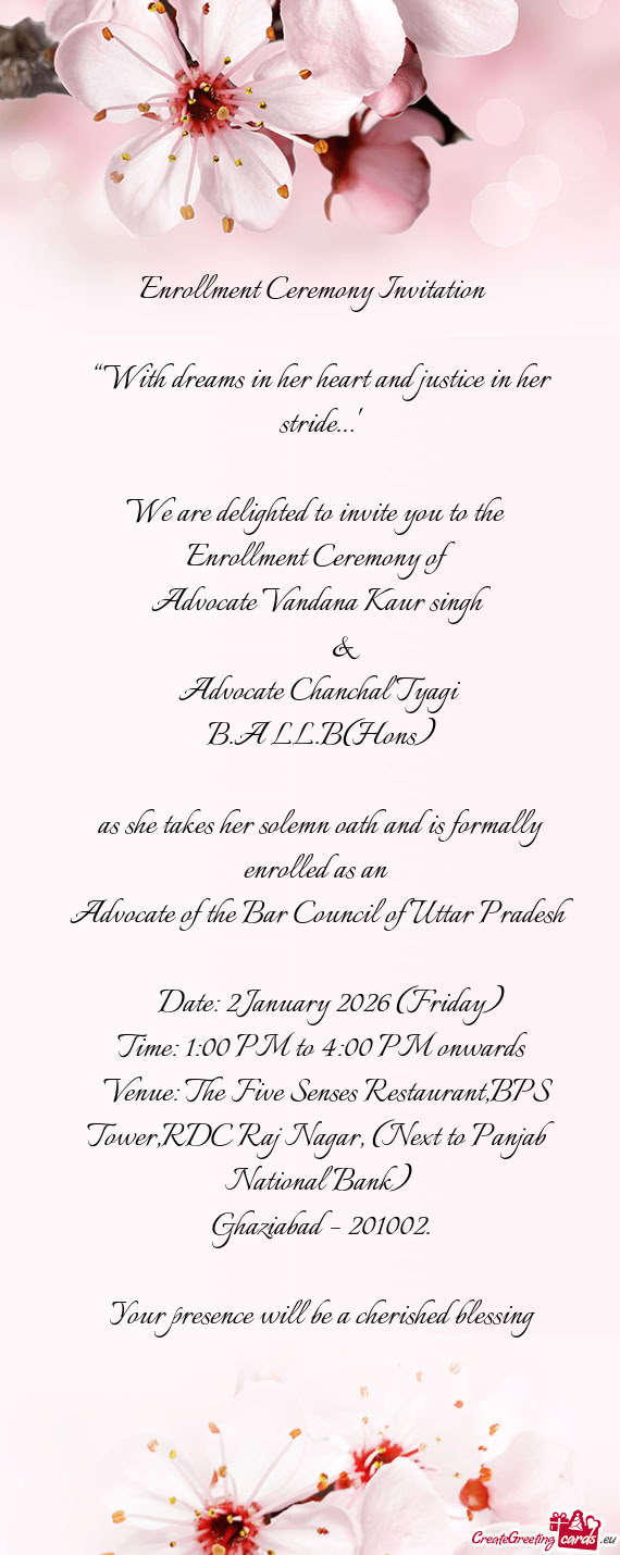 Advocate Vandana Kaur singh