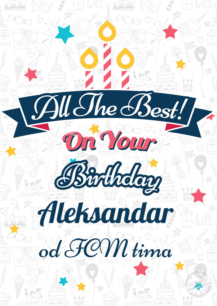 Aleksandar od FCM tima