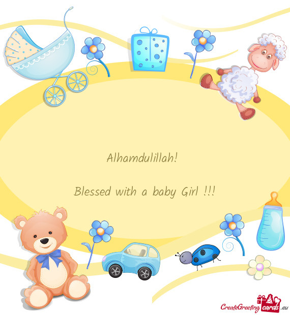 Alhamdulillah!  Blessed with a baby Girl
