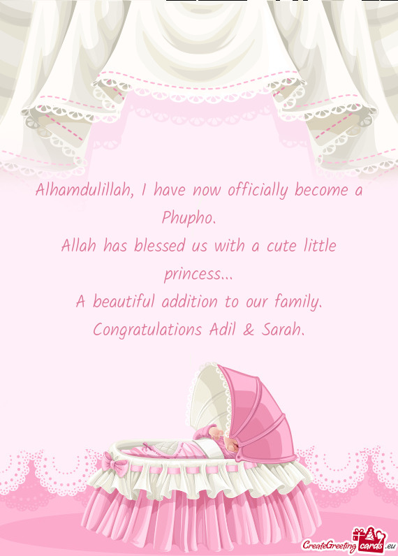 Alhamdulillah, I have now officially become a Phupho. 🥳