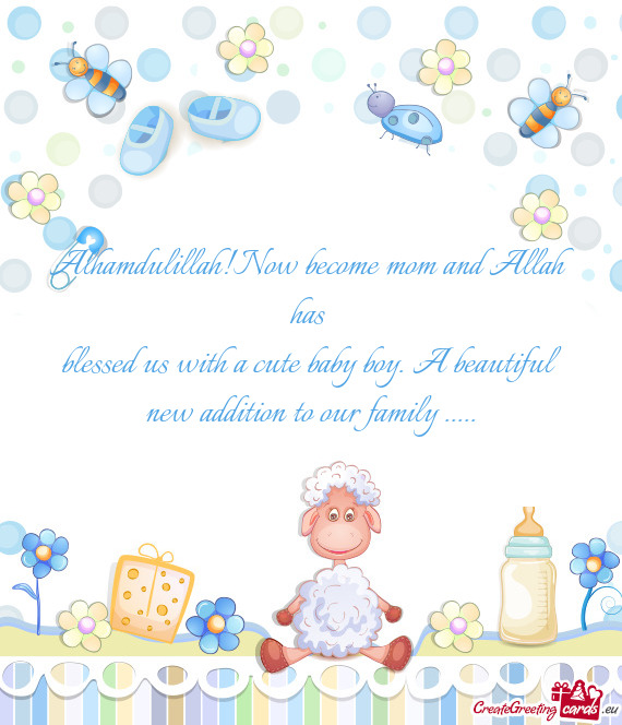 Alhamdulillah!Now become mom and Allah has