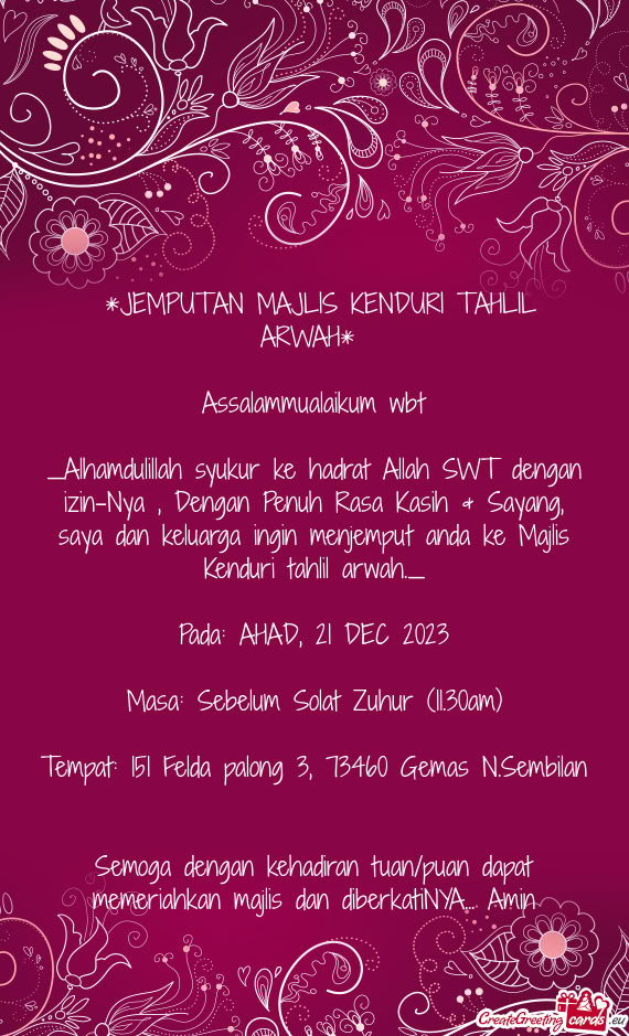 Alhamdulillah syukur ke hadrat Allah SWT dengan izin-Nya , Dengan Penuh Rasa Kasih & Sayang, saya d