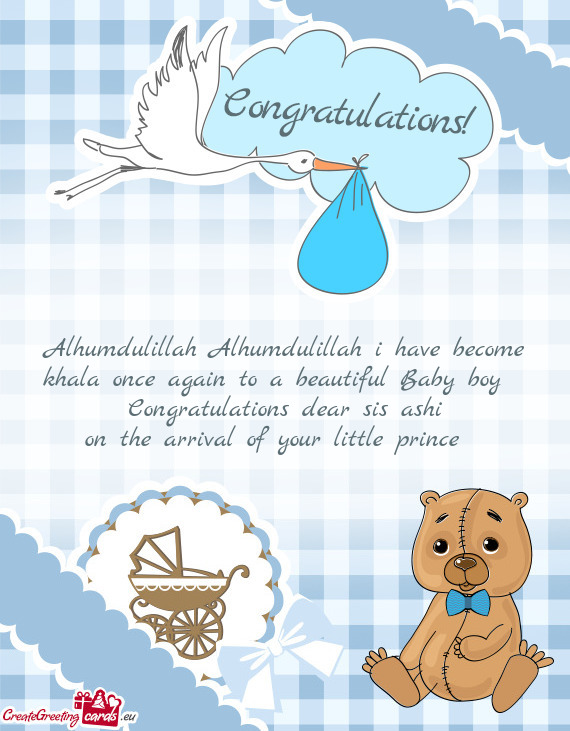 Alhumdulillah Alhumdulillah i have become khala once again to a beautiful Baby boy👦😚