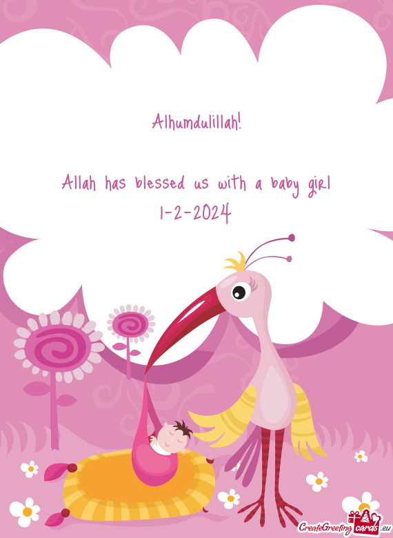 Alhumdulillah! Allah has blessed us with a baby girl 1-2-2024