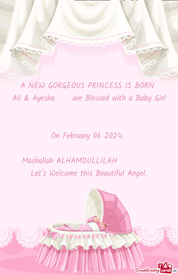 Ali & Ayesha ♥️ are Blessed with a Baby Girl