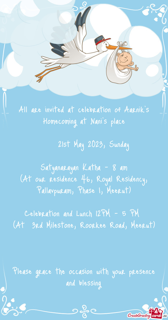All are invited at celebration of Aarnik