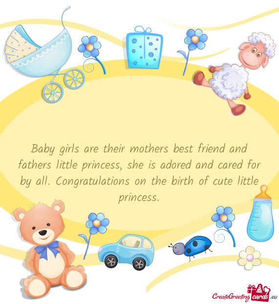 All. Congratulations on the birth of cute little princess