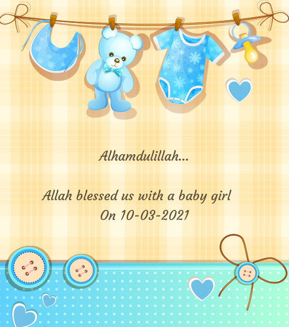 Allah blessed us with a baby girl ❤