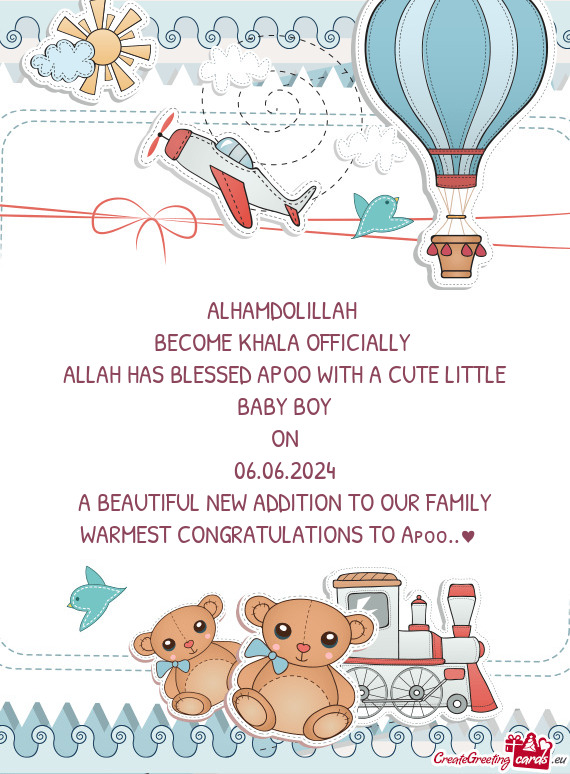 ALLAH HAS BLESSED APOO WITH A CUTE LITTLE