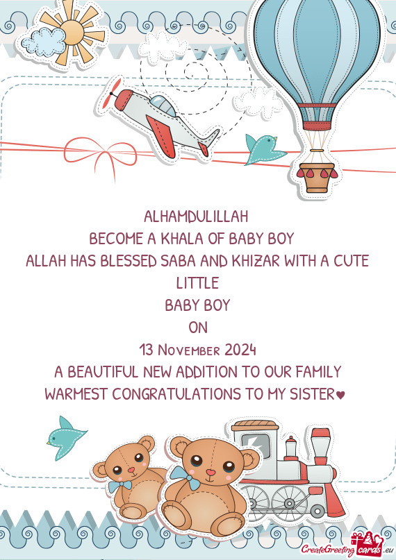 ALLAH HAS BLESSED SABA AND KHIZAR WITH A CUTE LITTLE