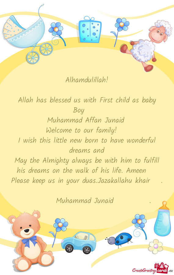 Allah has blessed us with First child as baby Boy❤️💓