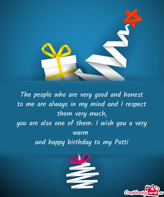 And happy birthday to my Potti