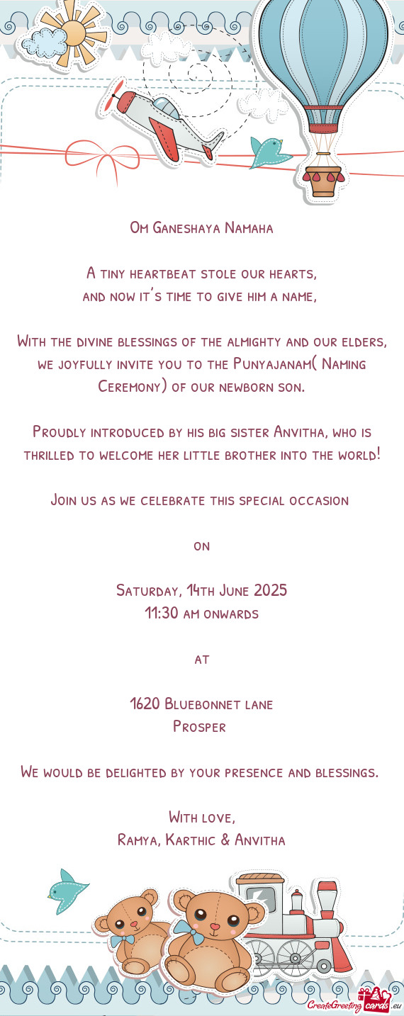 And now it’s time to give him a name