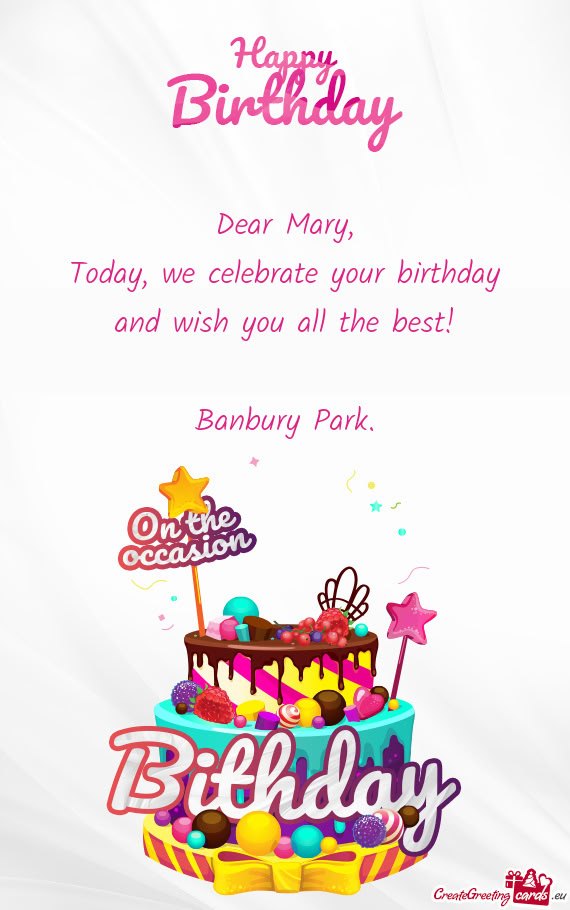 And wish you all the best
