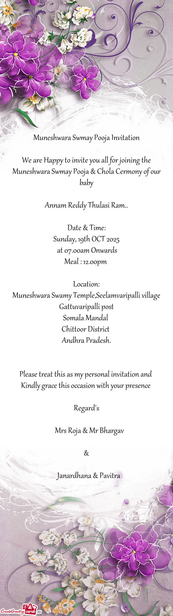 Annam Reddy Thulasi Ram